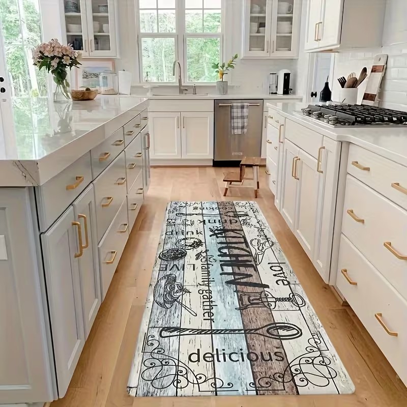 Home Cooking Made Easy - سجادة مطبخ طويلة من VIKAMA بتصميم