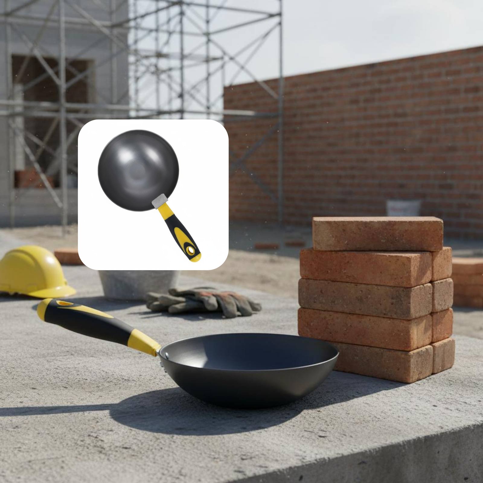 مغرفة خلط الأسمنت المقاومة للت - مراجعة Wok Carbon Steel وسعره