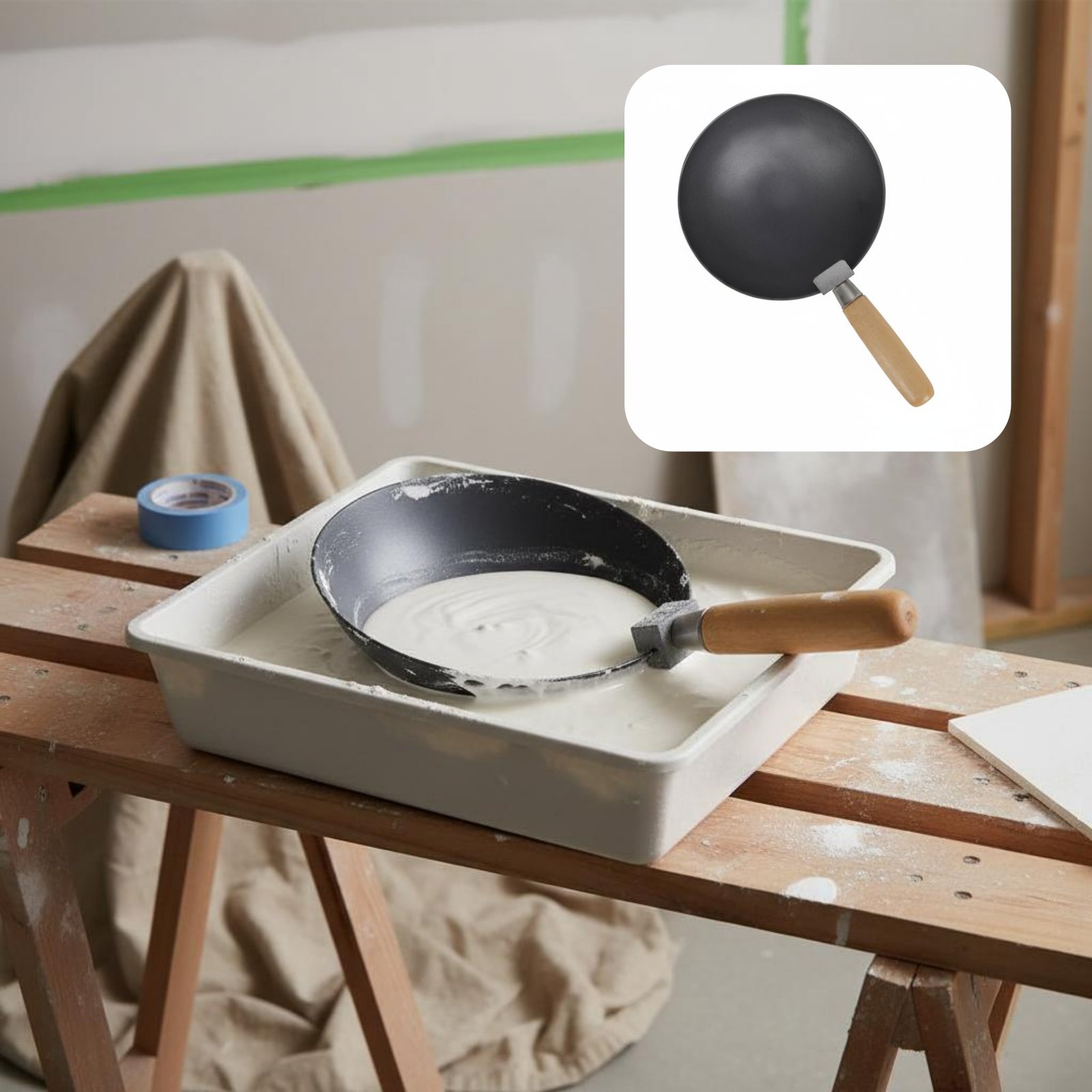 مغرفة خلط الأسمنت المقاومة للت - مراجعة Wok Carbon Steel وسعره
