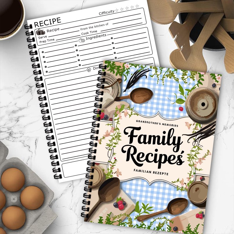 كتاب وصفات طعام A5، بتصميم شبك - مراجعة Home Cooking Cookbook وسعره